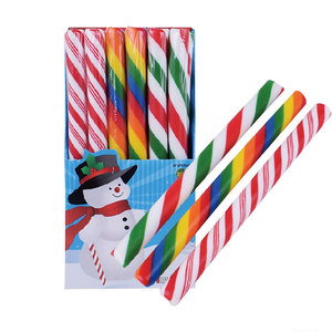 Bastones <span class=keywords><strong>de</strong></span> caramelo duros con forma <span class=keywords><strong>de</strong></span> Muleta larga Piruleta <span class=keywords><strong>de</strong></span> caramelo <span class=keywords><strong>de</strong></span> 113g a granel <span class=keywords><strong>de</strong></span> fábrica <span class=keywords><strong>de</strong></span> marca personalizada para Navidad - Product Image 2