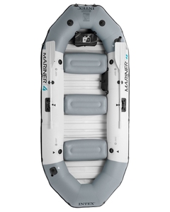 INTEX 68373 68376 SERIE PROFESIONAL <span class=keywords><strong>MARINER</strong></span> <span class=keywords><strong>3</strong></span>/4 Set Balsa inflable PVC Barco de pesca Adultos Estilo deportivo Bote de remos - Product Image 3