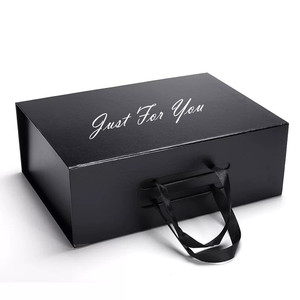 Tùy Chỉnh Cứng Nhắc Đóng Gói Đóng Gói Quà Tặng Lớn Gấp Các Tông Vali Hộp Quà Tặng Với Xử Lý - Product Image 2