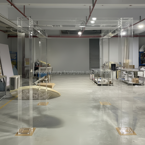 Lisse acrylique clair Chuppah détachable fantôme clair acrylique transparent Chuppah Mandap mariage clair Chuppah Stand - Product Image 1