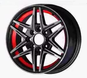 XingHui E25-24 <span class=keywords><strong>12</strong></span> jantes automatiques 4X100 jantes de voiture en alliage 12x5.0J jantes CB67.1 ET 20mm décalées avec Mb + ligne bleue - Product Image 3