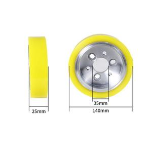 140mm Four Side Shaper Planner Woodworking Machinery Parts <strong>Rubber</strong> Wheel Abrasive Tools H15/H20/H25/H30/H50 - Product Image 3