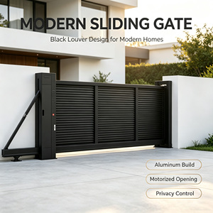 High Quality Aluminum Cantilever Automatic <b>Sliding</b> Gate Rustproof Durable Industrial Villa Use Modern Remote - Product Image 4