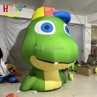 Mascotte de crocodile gonflable géante avec casquette de baseball pour enfants, décoration de parc à thème, centre commercial
