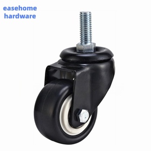 Möbel-Schwenkrolle mit Bremse, PVC-Räder, 40 kg Tragkraft, leise, langlebig, Plattenmontage - Product Image 4