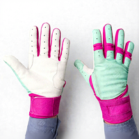 Gants de frappeur de baseball professionnels en cuir de haute qualité, personnalisés, robustes, respirants, antidérapants, légers, unisexes