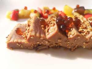 Frozen 55G tarro de vidrio Spherika salsa de soja perlas bien conocidas Umami Caviar Roes 50% pureza salsa de soja perlas para guarnición - Product Image 5