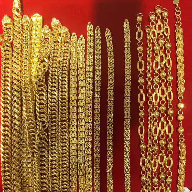 Pawnable 24K amarelo sólido puro ouro pulseiras para a mulher jóias finas