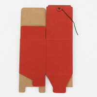 En stock, boîte d'emballage en papier kraft rouge, boîte cadeau pour tasse, boîte d'emballage universelle pour thé