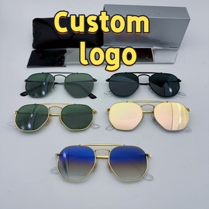 カスタムブランドロゴオリジナルボックスGafas De Solホットセールアセテートフレームクラシックメンズファッション高品質パイロットデザイナーサングラス - Product Image 5