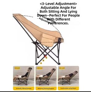 Bulk Wholesale <b>Folding</b> Camping Chair with Integrated Phone Pocket Cup Holder OEM Factory Fast Delivery for Music Festival - Product Image 2