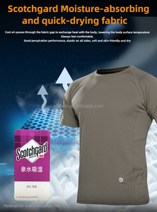 Camiseta Táctica Casual de Verano para Hombre S.archon, de Secado Rápido y Anti-Mosquitos, Manga Corta, 220 Gramos, Lavada, Lisa - Product Image 5