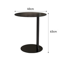 Table d'appoint minimaliste pour petit espace, table basse décontractée en métal, table d'appoint ronde, table basse de balcon