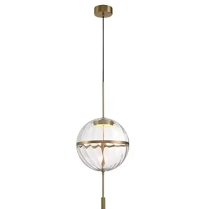 Modern <b>Globe</b> Hanging Lamp Kitchen Island Dining Room Brass Glass Ball Pendant <b>Light</b> - Product Image 4
