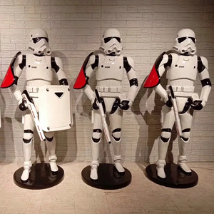 Famoso personaje de la película Esculturas de fibra de vidrio de Stormtroopers, 1:1 Esculturas de tamaño real con armadura y un <span class=keywords><strong>Blaster</strong></span> de <span class=keywords><strong>E</strong></span>-<span class=keywords><strong>11</strong></span> - Product Image 1