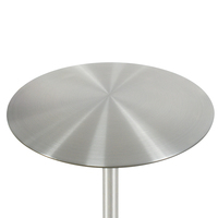 Ensemble de table à manger ronde en acier inoxydable blanc de luxe D500 mm, moderne, pour restaurant et hôtel, à prix compétitif