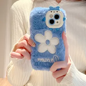 Custodia per cellulare con ciondolo in peluche con ciondolo in peluche alla moda per iphone 11 12 13 14 15 pro max