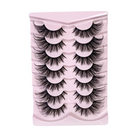 14 Pares de Pestañas Postizas con Efecto Desordenado y Voluminoso, Pestañas Rizadas y Gruesas Estilo Europeo y Americano, Pestañas de Maquillaje de Venta Caliente Transfronteriza