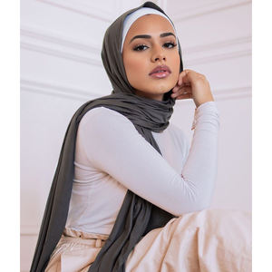 Hiyab Tipo Turbante de Jersey de Algodón Premium para Mujer Musulmana al Por Mayor Dubái Malasia 2025 - Product Image 3