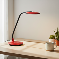 Lampe de bureau LED DC portable, moderne et simple, en ABS, avec loupe flexible et réglable, pour la lecture et la protection des yeux dans les chambres