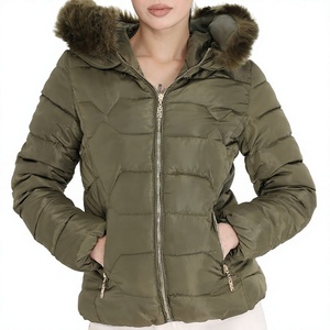 Women's <b>Lightweight</b> Puffer <b>Jacket</b> Winter Warm Quilted Zip Up <b>Jacket</b> Custom Logo Casual Outdoor Fashion <b>Jacket</b> for <b>Ladies</b> - Product Image 1