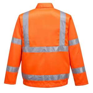 PORTWEST - RT40ORRM Overol de polialgodón naranja RIS de alta visibilidad-EAN 5036108058099, ROPA DE TRABAJO DE LA 2017 - Product Image 2