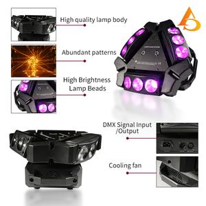 Luz de Efecto Escénico, 9x10w, Spider Beam, Luces Móviles de Cabeza, DMX, RGBW, Láser, Luz Móvil de Cabeza - Product Image 3