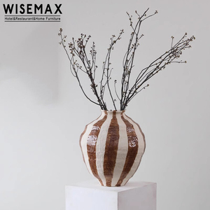 WISEMAX MOBILIARIO Retro <span class=keywords><strong>Vintage</strong></span> clásico hogar arte diseño decorativo porcelana maceta Mesa jarrones de cerámica para decoración del hogar - Product Image 5