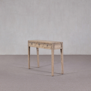 Table <span class=keywords><strong>console</strong></span> classique de luxe en <span class=keywords><strong>laque</strong></span> orange vieillie, fabriquée à la main en bois massif, avec 3 tiroirs, pour salon ou hôtel - Product Image 2