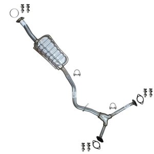 Conjunto de silenciador de escape compatible con: Subaru Impreza 2.5L 2008-2011, sistema de escape de acero inoxidable, tubo de escape - Product Image 5
