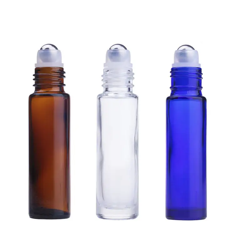 10MLボールガラスエッセンシャルオイルムーブボールボトル詰め替え可能なエッセンシャルオイル香水を別々に取り除く