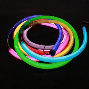 Tubo de Silicona LED RGBW Negro de 24 V, 360 RGBW, Flexible, Direccionable, para Discotecas y Clubes Musicales - Product Image 2