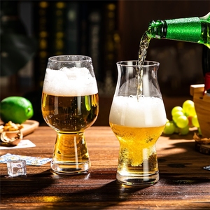 Assortiment de verres à vin pour bières artisanales, 6 à 10 pièces, en verre cristal moderne fait main, ensemble de dégustation de bière <span class=keywords><strong>IPA</strong></span> avec plateau de dégustation et support en bois - Product Image 2