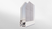 Ventanas Corredizas de Aluminio con Rotura de Puente Térmico, Doble Acristalamiento, Vidrio Flotante Fijo, Insonorizadas, Diseño Moderno para Baño y Villa