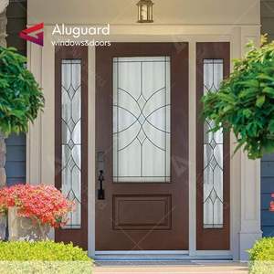 Ultimo stile Kerala doppio vetro <span class=keywords><strong>porta</strong></span> Pivot in alluminio <span class=keywords><strong>porta</strong></span> d'<span class=keywords><strong>ingresso</strong></span> principale baldacchino Design minimalista per ville - Product Image 6