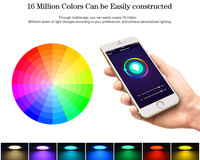 Tuya zigbee smart Led downlight RGB + CW + WW intégré dans le pilote de gradateur 3.5 pouces 9w gradation