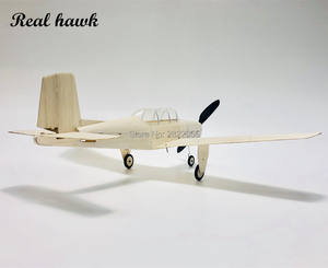 Kit de Mini <span class=keywords><strong>avion</strong></span> RC <span class=keywords><strong>en</strong></span> bois, modèle T34, polsa découpé au Laser, pour construction de maquettes, dernière nouveauté - Product Image 4