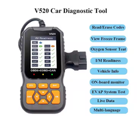 V520 OBD ELM327 Instrumento de diagnóstico automotriz Lector de código de energía eléctrica para automóviles Nueva versión de software Diagnóstico de fallas del motor
