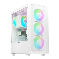 ABKO G20 ATX Mid Tower Steel Computer Case with RGB Fans USB 3.0 Tempered Glass Audio Front Ports