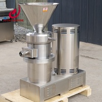 Équipement commercial JUYOU pour le broyage de noix et de piments, machine à fabriquer du beurre de cacahuètes, moulin colloïdal vertical industriel pour aliments