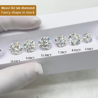 Diamant de laboratoire de haute qualité Messi Gems Factory Stock IGI certifié 2.1ct D VVS2 taille losange à facettes