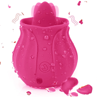 Großhandel Günstiger Rosen-Zungen-Vibrator G-Punkt-Stimulation Silikon Weiblicher Sex-Vibrator Männlicher Anal-Vibrator
