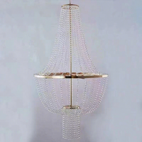 Lustre classique en cristal pour mariage, lampe de centre de table, luminaires suspendus