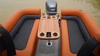 Bateau ponton de luxe de 22 pieds, directement de l'usine, avec mobilier haut de gamme et options de disposition personnalisées