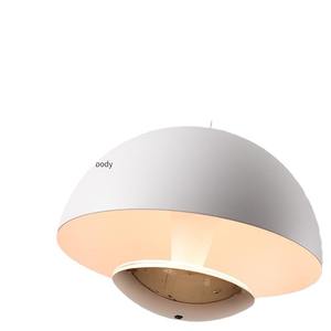 โคมไฟระย้าทรงรีสไตล์มินิมอลสมัยใหม่ สีครีม สำหรับห้องนอน ปรับความสูงได้ ควบคุมด้วยสวิตช์ ตัวโคมทำจากเหล็ก ไฟ LED ปรับความสว่างได้ - Product Image 2