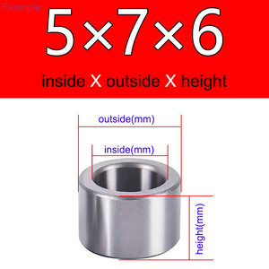 SS304Tube 니켈 와셔 스텝 롤러 PEEK CNC 부싱 알루미늄 슬리브 나사 선형 플라스틱 나일론 드릴 청동 황동 부싱 - Product Image 2
