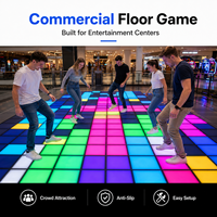 Sistema de Juego Arcade Interactivo con Mosaicos LED Activables para Piso, Multijugador, con Sensor de Movimiento, para Centros de Entretenimiento y Centros Comerciales