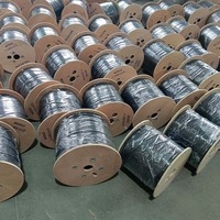 GYFXBY Câble de dérivation à fibre plate 1 Core 2 FRP FTTH Lszh Jacket Aerial 1 2 4 Core Optic Drop Cable