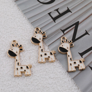 Cute Cartoon <b>Giraffe</b> Alloy Pendant DIY Jewelry Charm For Bracelet <b>Necklace</b> Accessory Unisex Gift Zinc Alloy Charms - Product Image 2