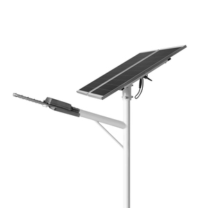 Lampadaires LED à double panneau solaire IP66 en aluminium 6000K, angle de faisceau 120°, certifiés CE/FCC, haute luminosité, télécommande, pour routes - Product Image 2